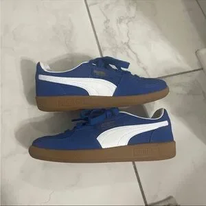 ★PUMA Palermo Cobalt Glaze★ Puma Palermo - Cobalt Glaze/White - Trainers - Mens Shoes |